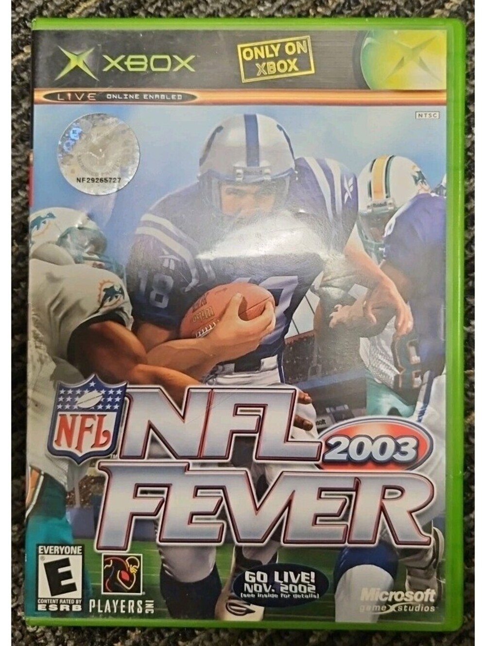 NFL Fever 2003 - Microsoft Xbox. Tested. No Scratches. New Case
